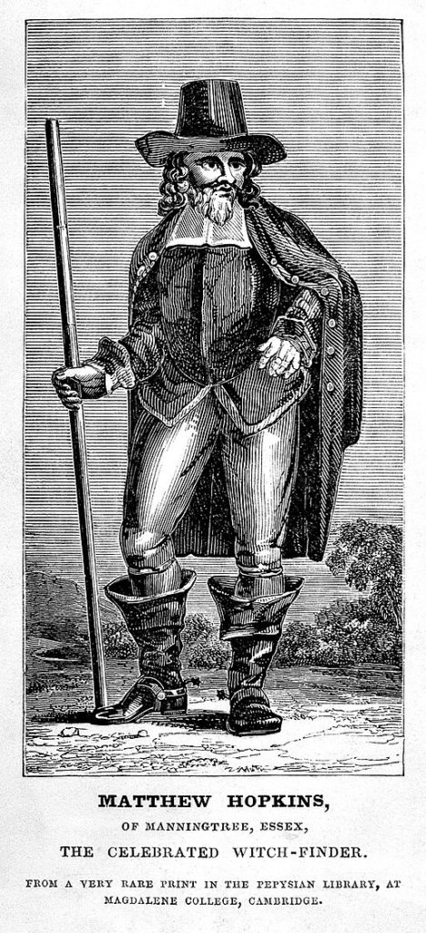 Matthew Hopkins, the so-called Witchfinder general